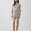 Weichstes Modal-Ripp-Pyjama-T-Shirt