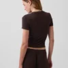 Weichstes Modal-Ripp-Pyjama-T-Shirt