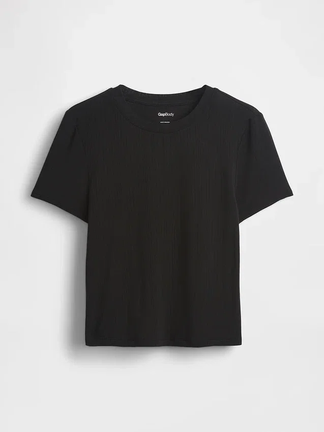 Weichstes Modal-Ripp-Pyjama-T-Shirt