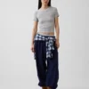 Weichstes Modal-Ripp-Pyjama-T-Shirt