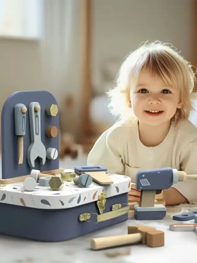 Werkbank-Koffer für Kleinkinder