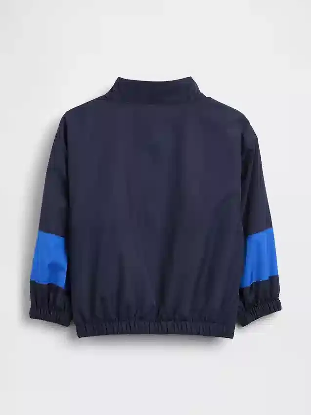 Windjacke für Baby & Kleinkind aus recyceltem Material mit Farbblöcken