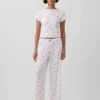 Winnie-the-Pooh-Pyjama-Hose aus Pointelle-Strick