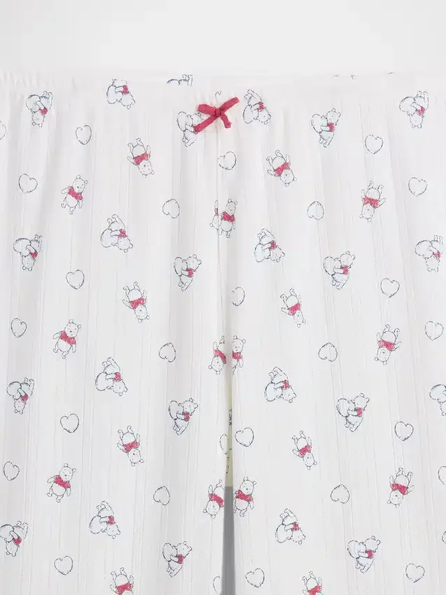 Winnie-the-Pooh-Pyjama-Hose aus Pointelle-Strick
