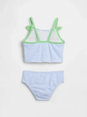 Zweiteiliger Badeanzug für Baby & Kleinkind mit Kirsch-Gingham-Muster