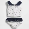 Zweiteiliger Matrosen-Badeanzug für Baby & Kleinkind