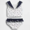 Zweiteiliger Matrosen-Badeanzug für Baby & Kleinkind