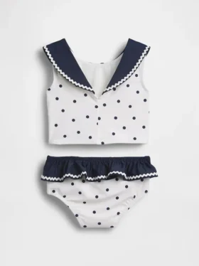 Zweiteiliger Matrosen-Badeanzug für Baby & Kleinkind