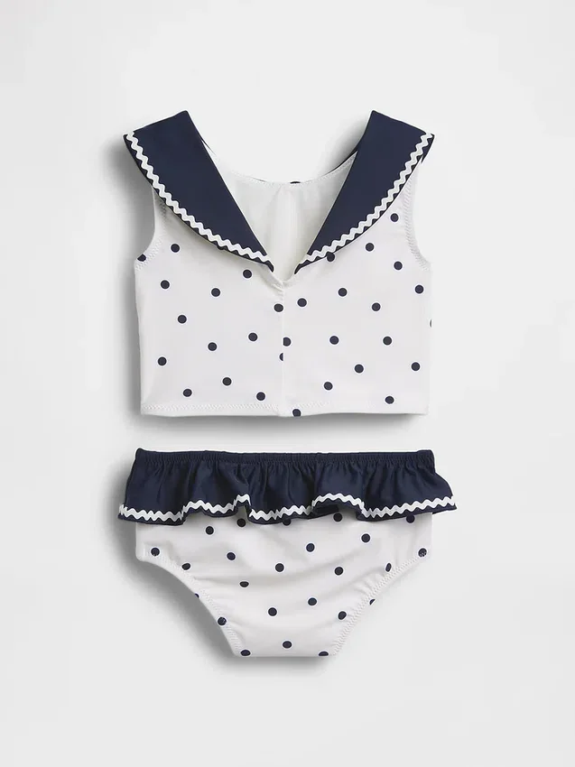 Zweiteiliger Matrosen-Badeanzug für Baby & Kleinkind