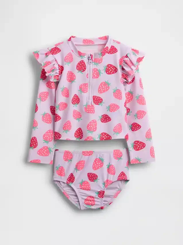 Zweiteiliges Rashguard-Badeoutfit für Baby & Kleinkind